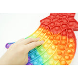 Jucarie antistres din silicon, Flippy, Pop It Now and Flip It, Stea cazatoare, Multicolor - vivimall.ro