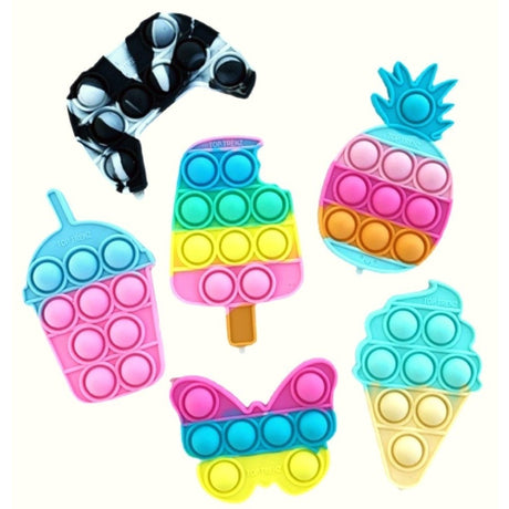 Jucarie Antistres Din Silicon, Pop It Now And Flip It, Stickere, Model Mixt - vivimall.ro