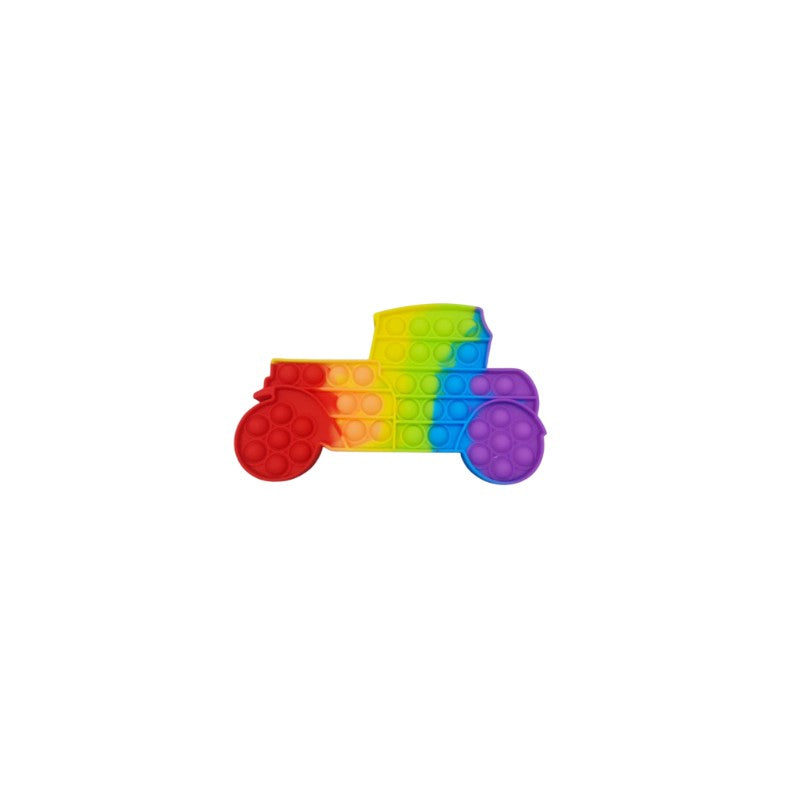 Jucarie Antistres Din Silicon, Pop It Now And Flip It, Tractor