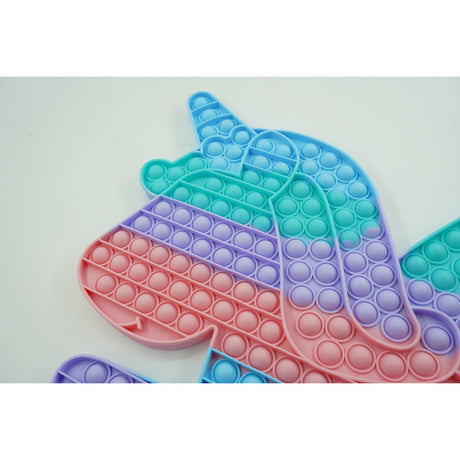 Jucarie antistres din silicon Flippy, Pop it Now and Flip It ,Unicorn cu aripi ,Curcubeu - vivimall.ro