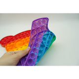 Jucarie antistres din silicon Vivimall, Pop it Now and Flip It , Ursulet mare, Multicolor - vivimall.ro