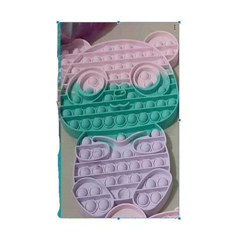 Jucarie antistres din silicon Flippy, Pop it Now and Flip It , Ursulet Panda, Multicolor, Model 2 - vivimall.ro