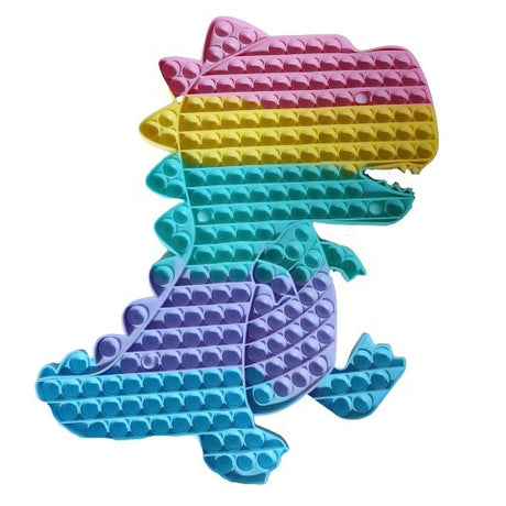 Jucarie antistres din silicon, Flippy, Pop It Now, Dinozaur, Multicolor, 45x32 cm, Model 3 - vivimall.ro