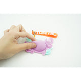 Jucarie antistres din silicon, Flippy®, Pop It Now tip breloc, Crab, Multicolor, V1 - vivimall.ro