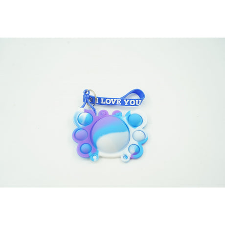 Jucarie antistres din silicon, Flippy®, Pop It Now tip breloc, Crab, Multicolor, V2 - vivimall.ro