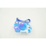 Jucarie antistres din silicon, Flippy®, Pop It Now tip breloc, Crab, Multicolor, V2 - vivimall.ro