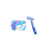 Jucarie antistres din silicon, Flippy®, Pop It Now tip breloc, Crab, Multicolor, V2 - vivimall.ro