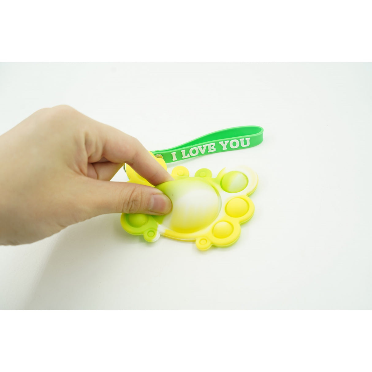 Jucarie antistres din silicon, Flippy®, Pop It Now tip breloc, Crab, Multicolor, V3 - vivimall.ro