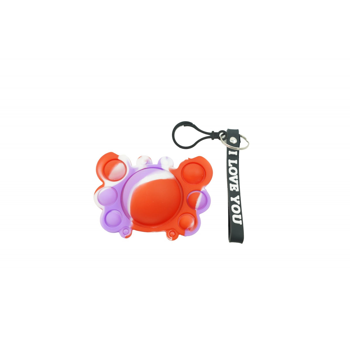 Jucarie Antistres Din Silicon,, Pop It Now Tip Breloc, Crab, V4