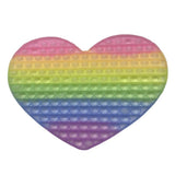 Jucarie Antistres Din Silicon, Pop It And Flip It, Inima ,urias Fosforescent ,Multicolor, Model 4 - vivimall.ro