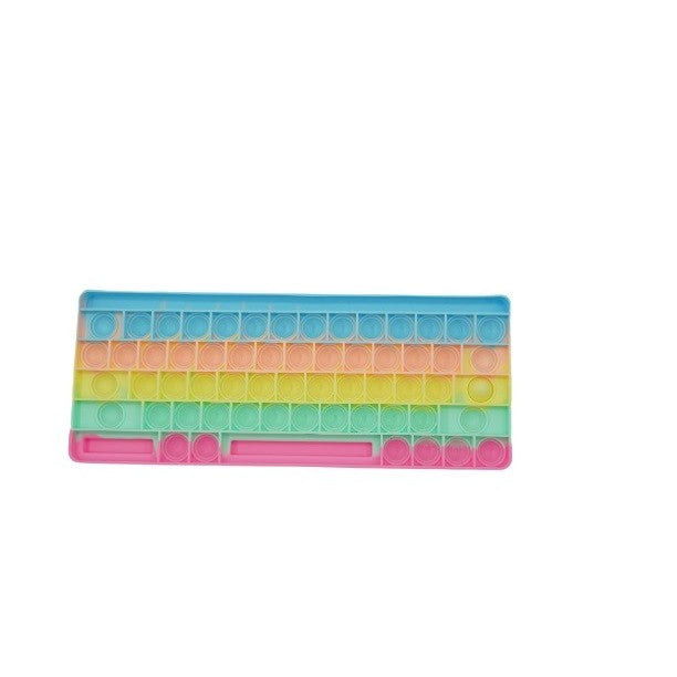 Jucarie Antistres Din Silicon, Pop It And Flip It, Tastatura, Macarons