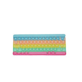 Jucarie Antistres Din Silicon, Pop It And Flip It, Tastatura, Macarons