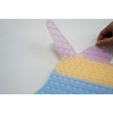 Jucarie Antistres Din Silicon, Pop It And Flip It, Unicorn, Fosforescent