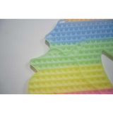 Jucarie Antistres Din Silicon, Pop It And Flip It, Unicorn, Fosforescent