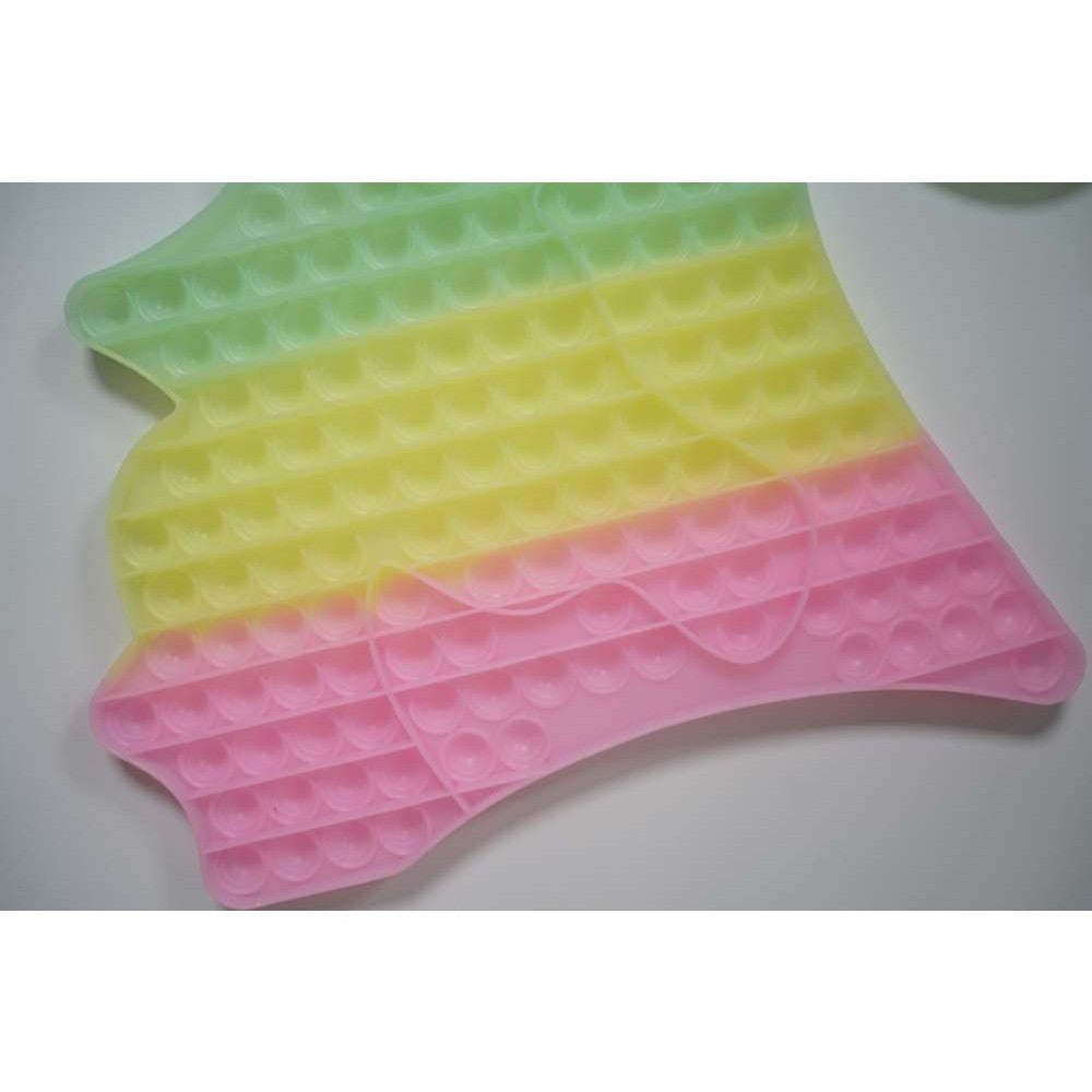 Jucarie Antistres Din Silicon, Pop It And Flip It, Unicorn, Fosforescent