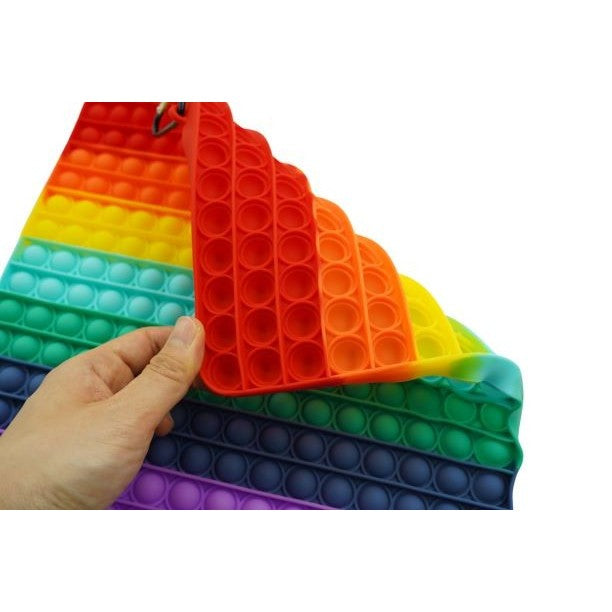 Jucarie Antistres Din Silicon, Pop It Now And Flip It, 30 Cm, Patrat Mare