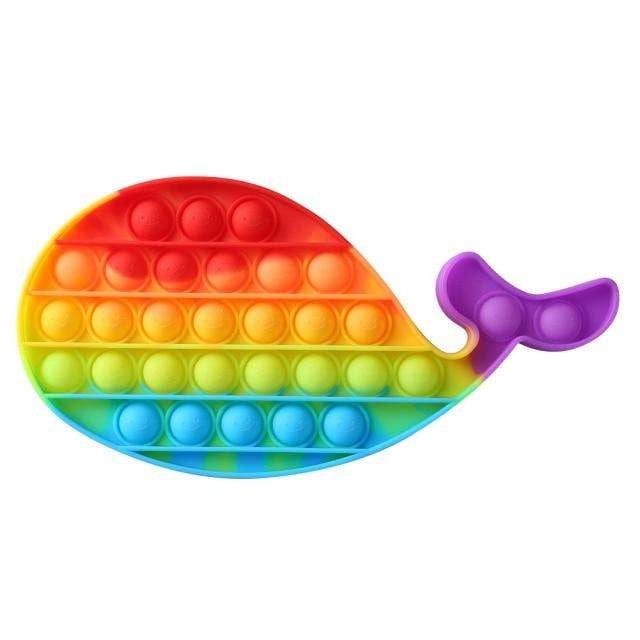 Jucarie Antistres Din Silicon, Pop It Now And Flip It, Balena