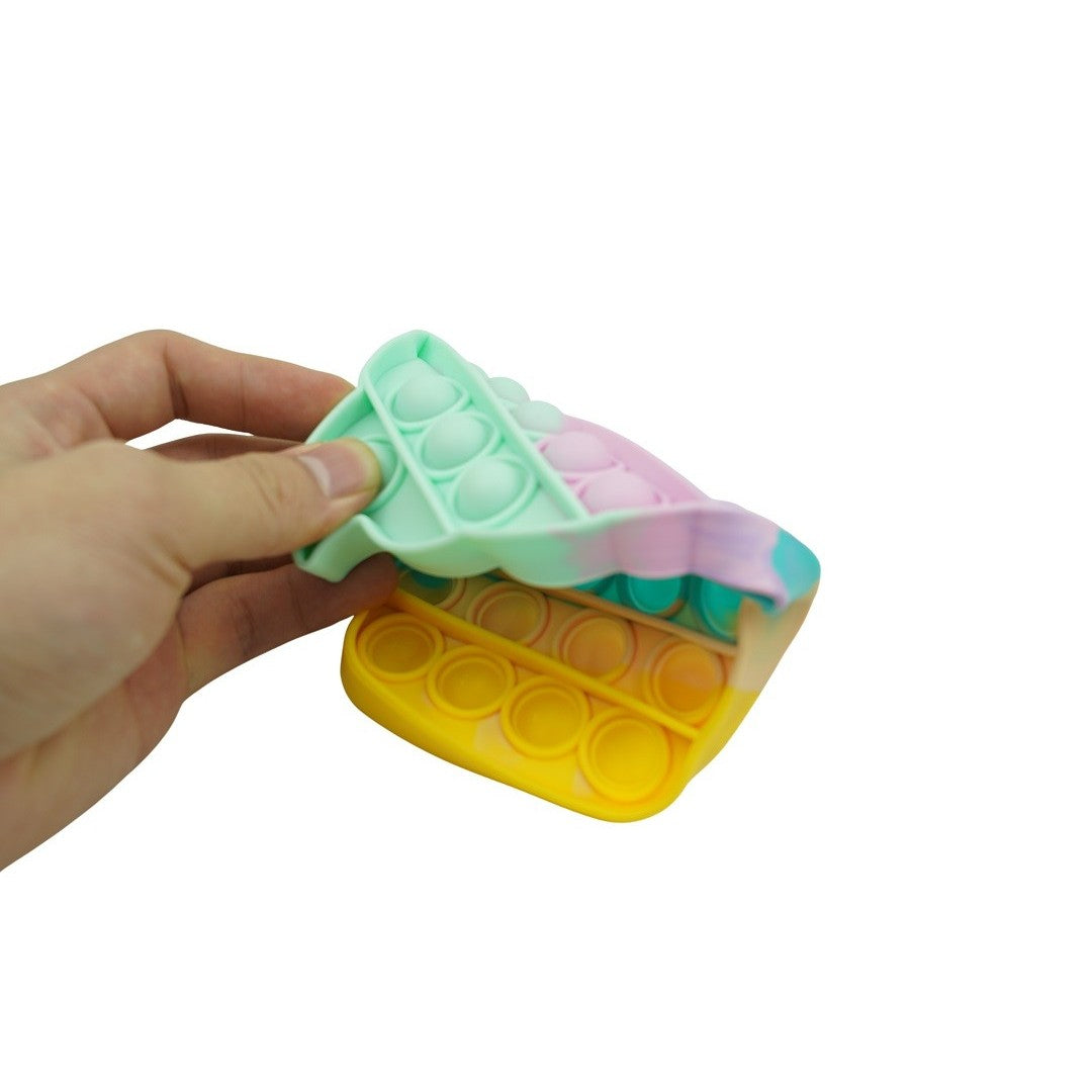 Jucarie antistres din silicon, Pop it Now and Flip It, Briosa, Multicolor - vivimall.ro