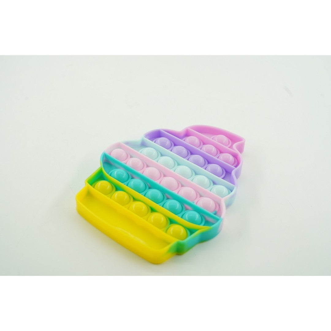 Jucarie antistres din silicon, Pop it Now and Flip It, Briosa, Multicolor, Model 3 - vivimall.ro
