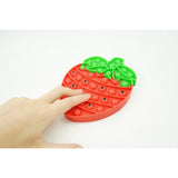Jucarie Antistres Din Silicon, Pop It Now And Flip It, Capsuna, Rosu/