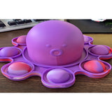 Jucarie antistres din silicon, Pop It Now and Flip It, Caracatita reversibila, 20x10 cm, Model 5, Multicolor - vivimall.ro