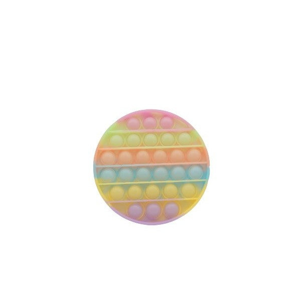 Jucarie Antistres Din Silicon, Pop It Now And Flip It, Cerc, Fosforescent