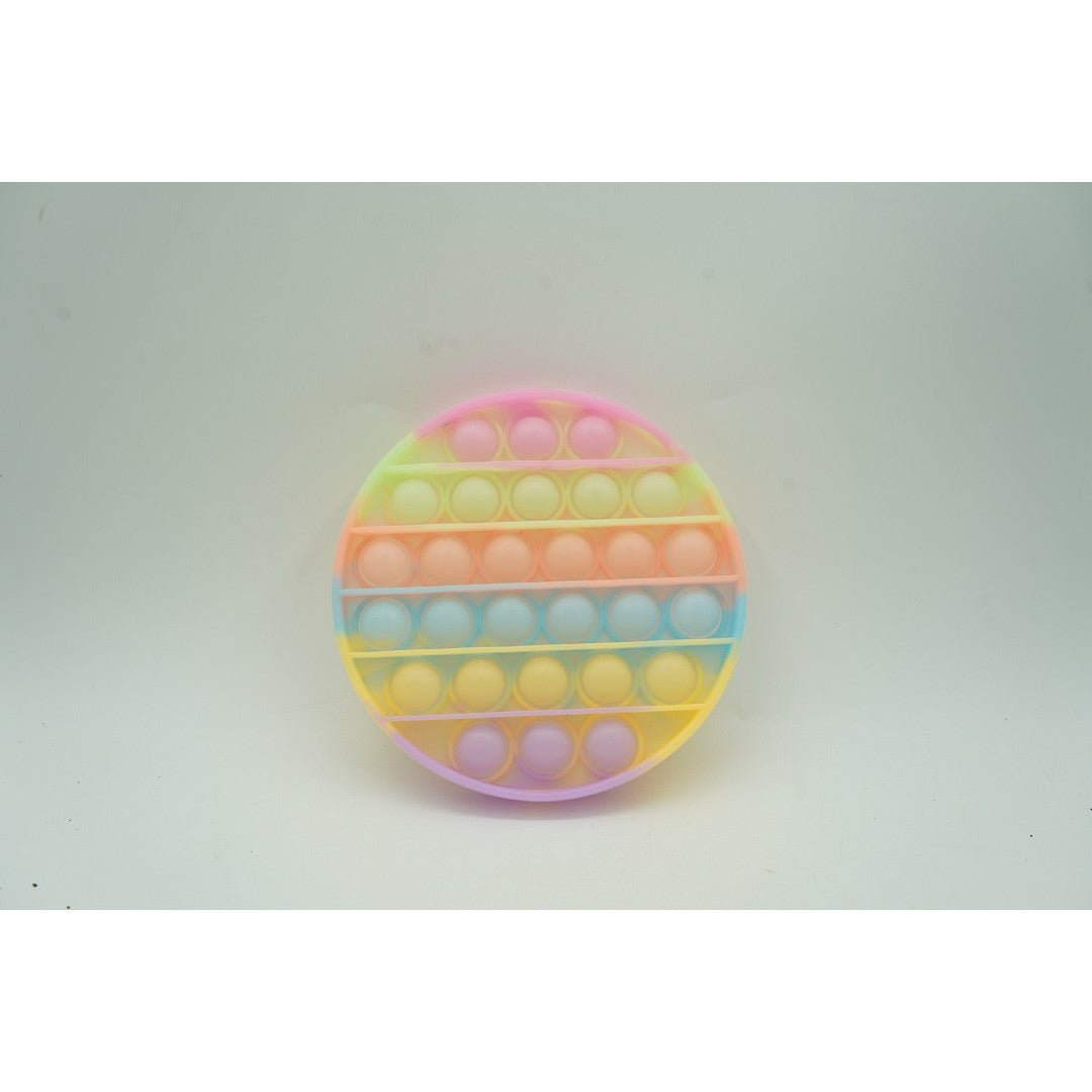 Jucarie Antistres Din Silicon, Pop It Now And Flip It, Cerc, Fosforescent