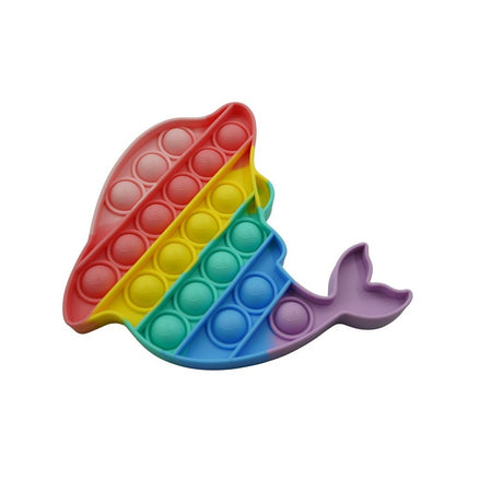 Jucarie Antistres Din Silicon, Pop It Now And Flip It, Delfin