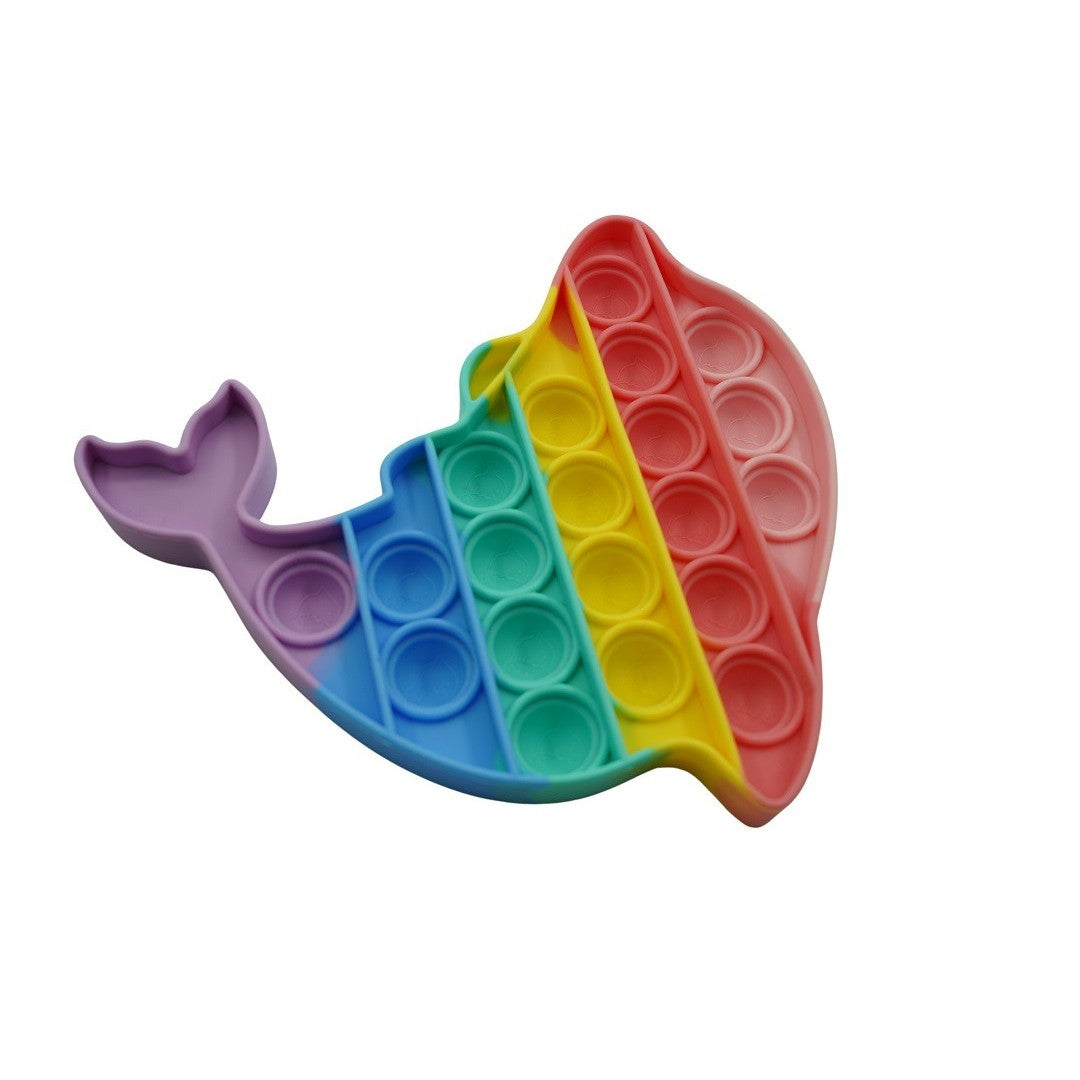 Jucarie Antistres Din Silicon, Pop It Now And Flip It, Delfin