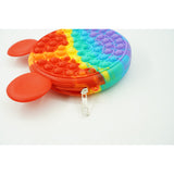 Jucarie antistres din silicon, Pop it Now and Flip It, Flippy, Geanta, Model 1, Multicolor - vivimall.ro