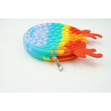 Jucarie antistres din silicon, Pop it Now and Flip It, Flippy, Geanta, Model 2, Multicolor - vivimall.ro