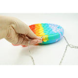 Jucarie antistres din silicon, Pop it Now and Flip It, Flippy, Geanta, Model 2, Multicolor - vivimall.ro