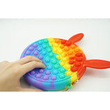 Jucarie antistres din silicon, Pop it Now and Flip It, Flippy, Geanta, Model 3, Multicolor - vivimall.ro