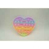Jucarie Antistres Din Silicon, Pop It Now And Flip It, Inima, Fosforescent