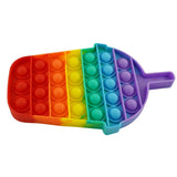 Jucarie antistres din silicon, Pop it Now and Flip It, Milkshake, Multicolor - vivimall.ro