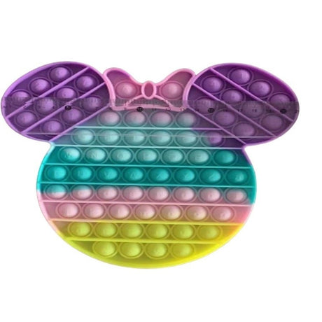 Jucarie antistres din silicon, Pop It Now and Flip It, Minnie Mouse, Multicolor - vivimall.ro