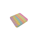 Jucarie antistres din silicon, Pop it Now and Flip It, Patrat, Fosforescent, Multicolor - vivimall.ro