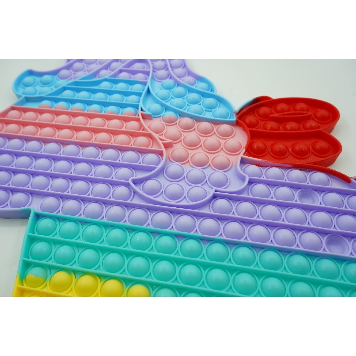 Jucarie Antistres Din Silicon, Pop It Now And Flip It, Unicorn Cu Aripi, Macarons