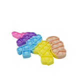 Jucarie antistres din silicon, Pop it Now and Flip It, Unicorn, Multicolor, Model 2 - vivimall.ro