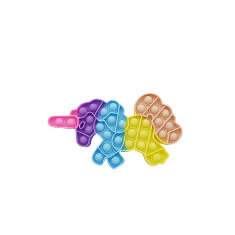 Jucarie antistres din silicon, Pop it Now and Flip It, Unicorn, Multicolor, Model 2 - vivimall.ro
