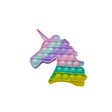 Jucărie antistres Pop it Now and Flip It Unicorn Model 3 din silicon multicolor, vedere frontală