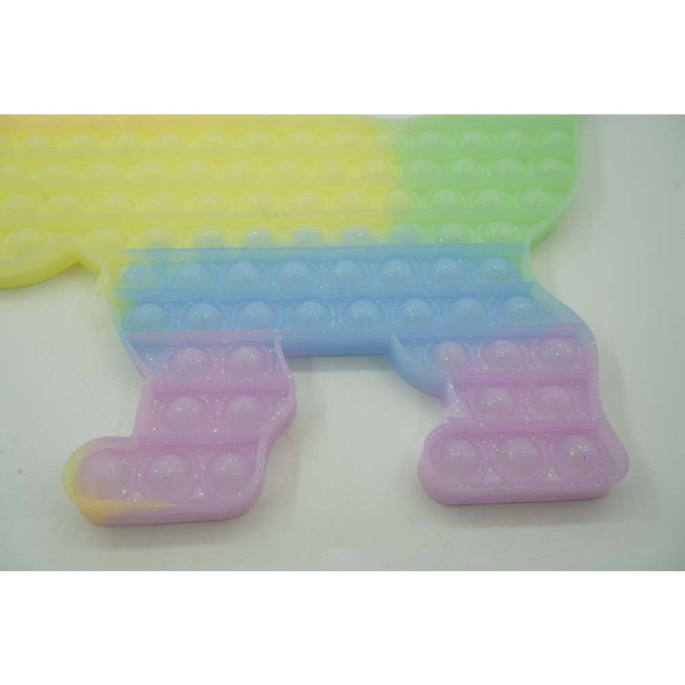 Jucarie antistres din silicon Pop it now, Dinozaur, multicolor, urias, Fosforescent - vivimall.ro