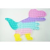 Jucarie antistres din silicon Pop it now, Dinozaur, multicolor, urias, model 2 - vivimall.ro