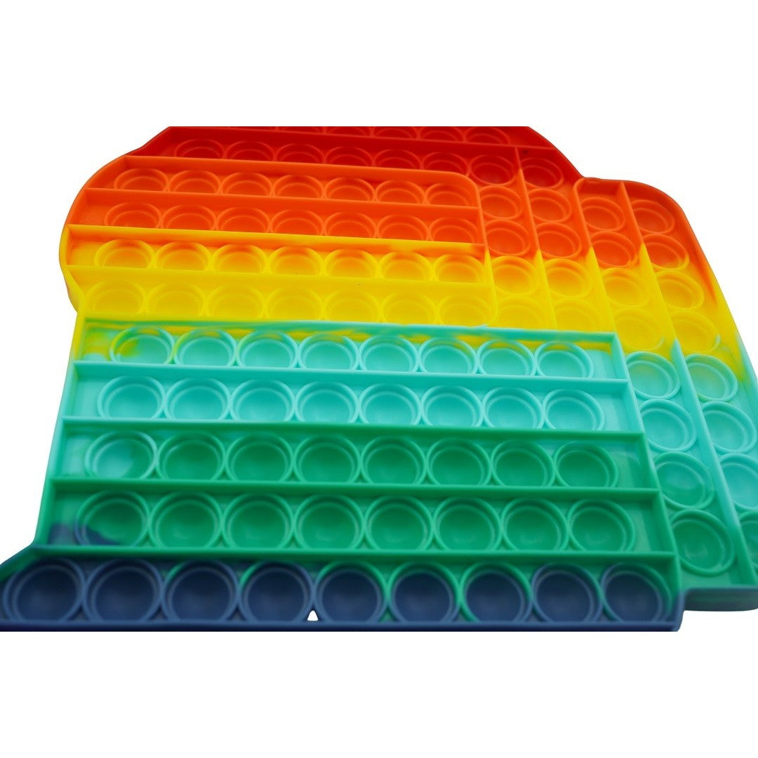 Jucarie antistres din silicon Pop it now, forma Among Us, multicolor, urias, model 2 - vivimall.ro