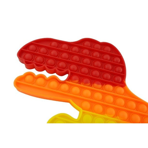 Jucarie Antistres Din Silicon Pop It Now, Forma Dinozaur, Multicolor, Urias