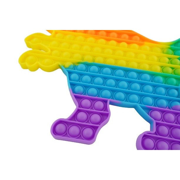 Jucarie Antistres Din Silicon Pop It Now, Forma Dinozaur, Multicolor, Urias