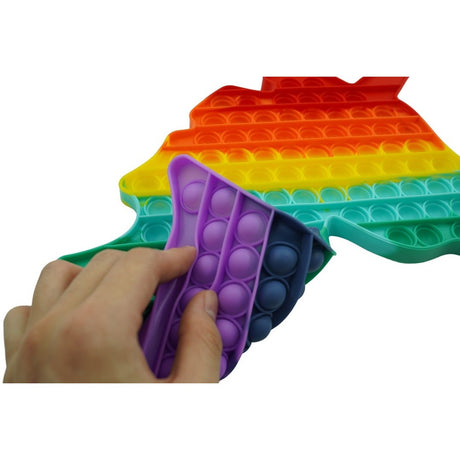 Jucarie Antistres Din Silicon Pop It Now, Forma Unicorn, Multicolor, Urias - vivimall.ro