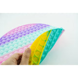 Jucarie antistres din silicon Pop it now, Rotund, multicolor, urias, model 2 - vivimall.ro