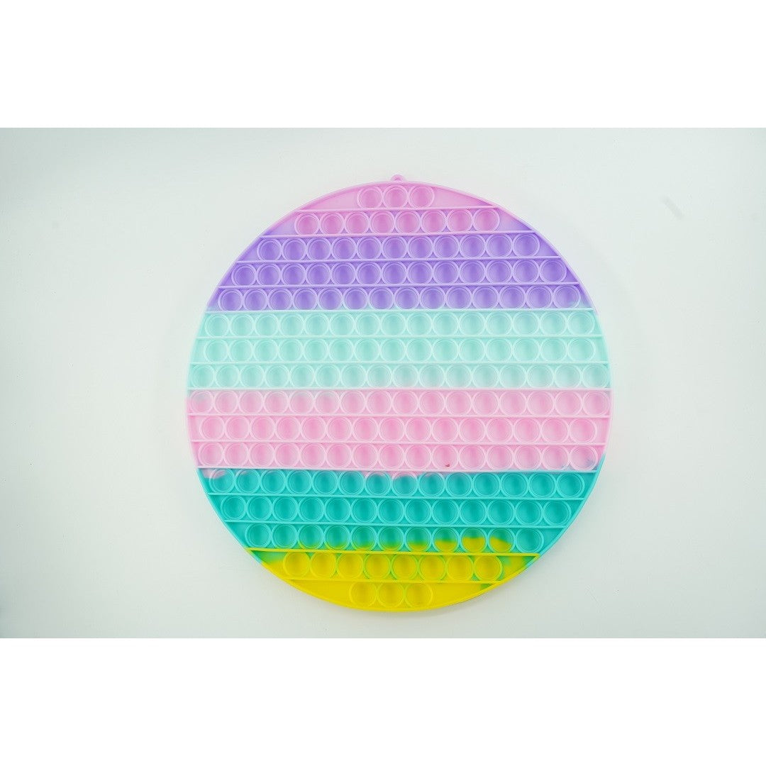 Jucarie antistres din silicon Pop it now, Rotund, multicolor, urias, model 2 - vivimall.ro