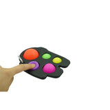 Jucarie Antistres Flippy - Fidget Toy, Simple Dimple, Among us, Negru - vivimall.ro